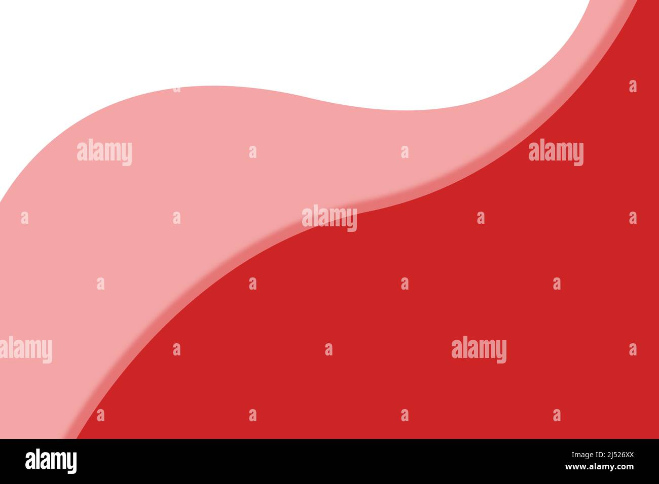 Waves in white pink and red colours Stock Photo
