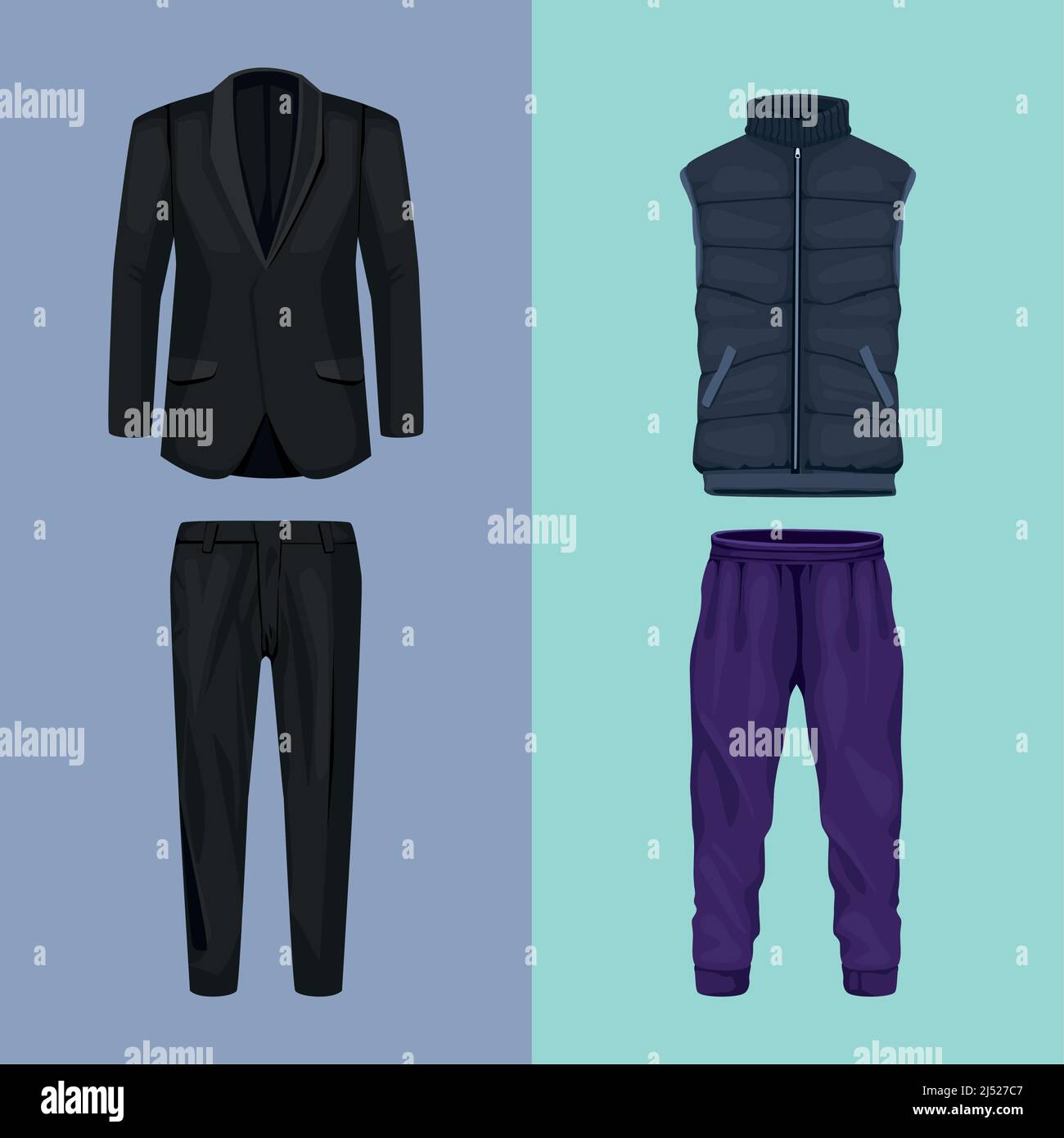 set elegant clothes Stock Vector Image & Art - Alamy