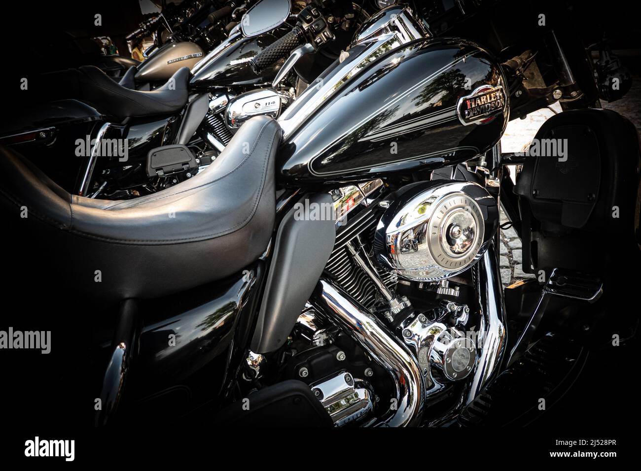 Harley davidson details Stock Photo - Alamy