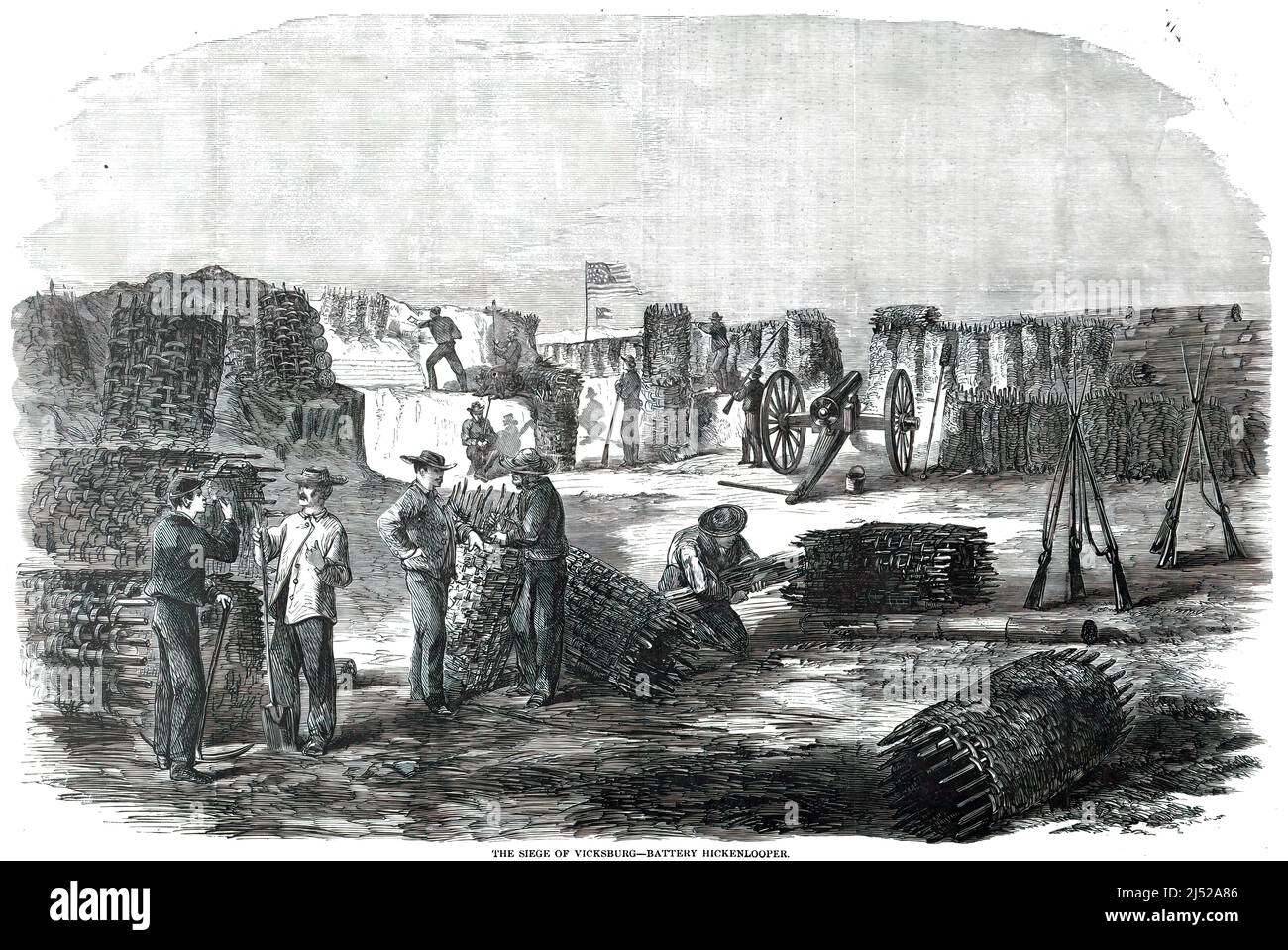 Andrew Hickenlooper's battery at the Siege of Vicksburg in the American