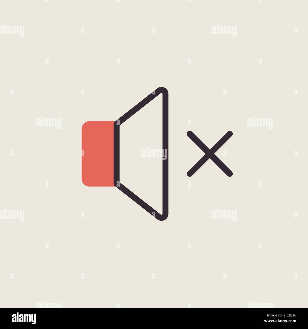 Sound on off isolated vector icon. Volume. Mute button. Graph symbol ...