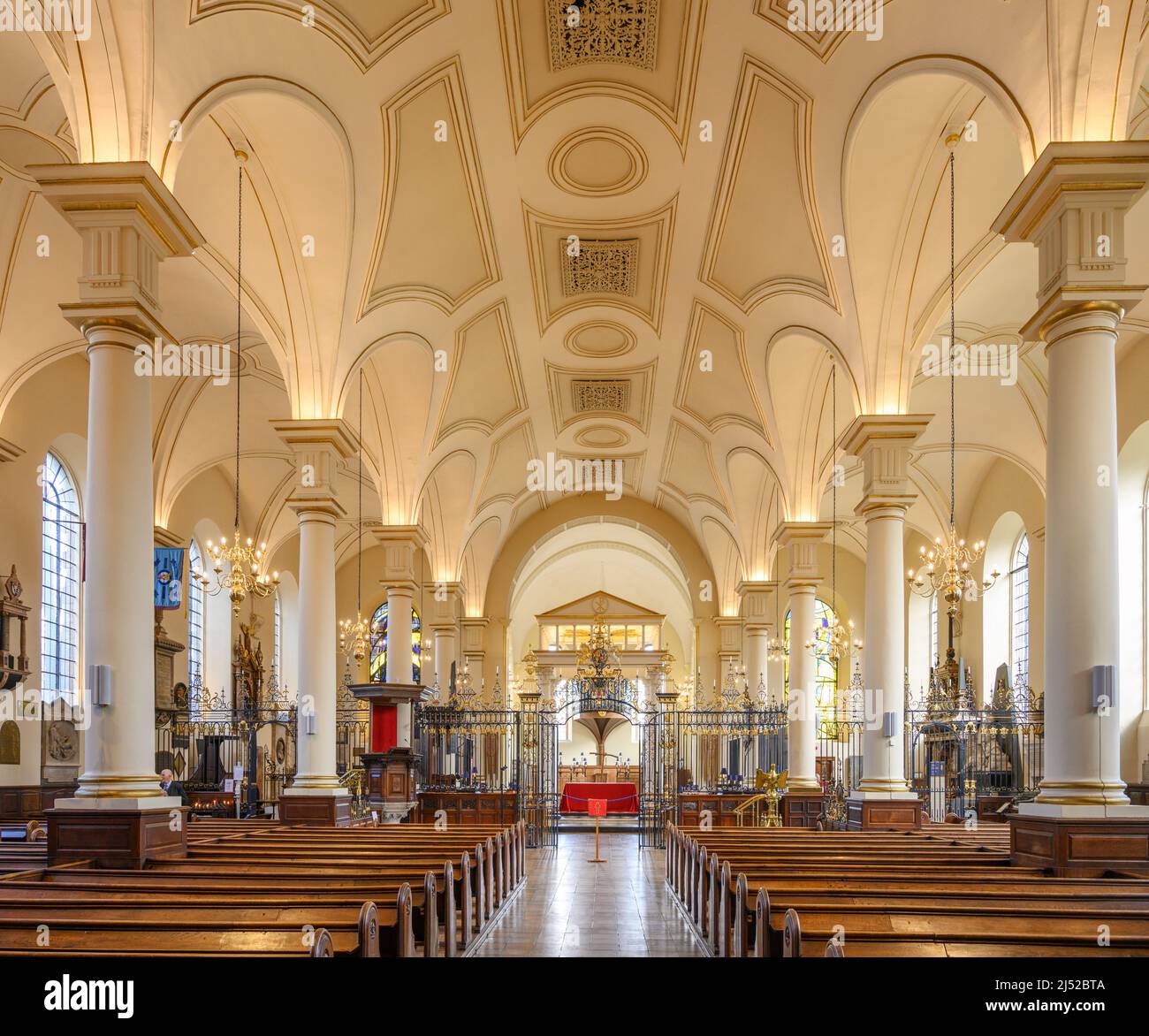 Interior of Derby Cathedral looking towards the altar, Derby