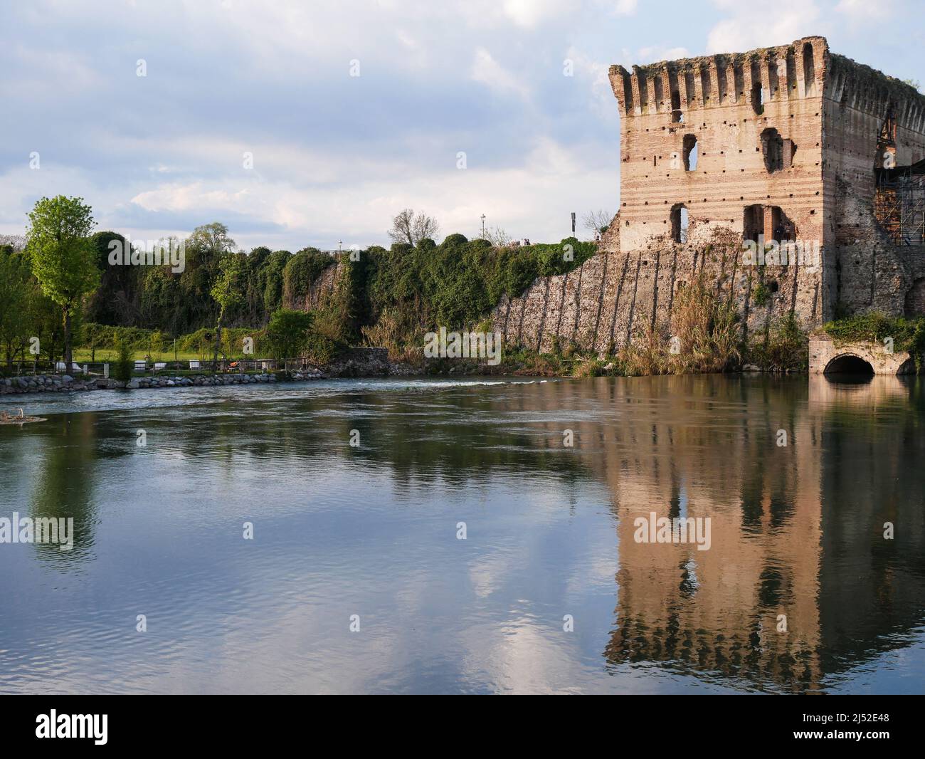 The beautiful city of Borghetto sul Mincio, near Verona, Italy Stock Photo