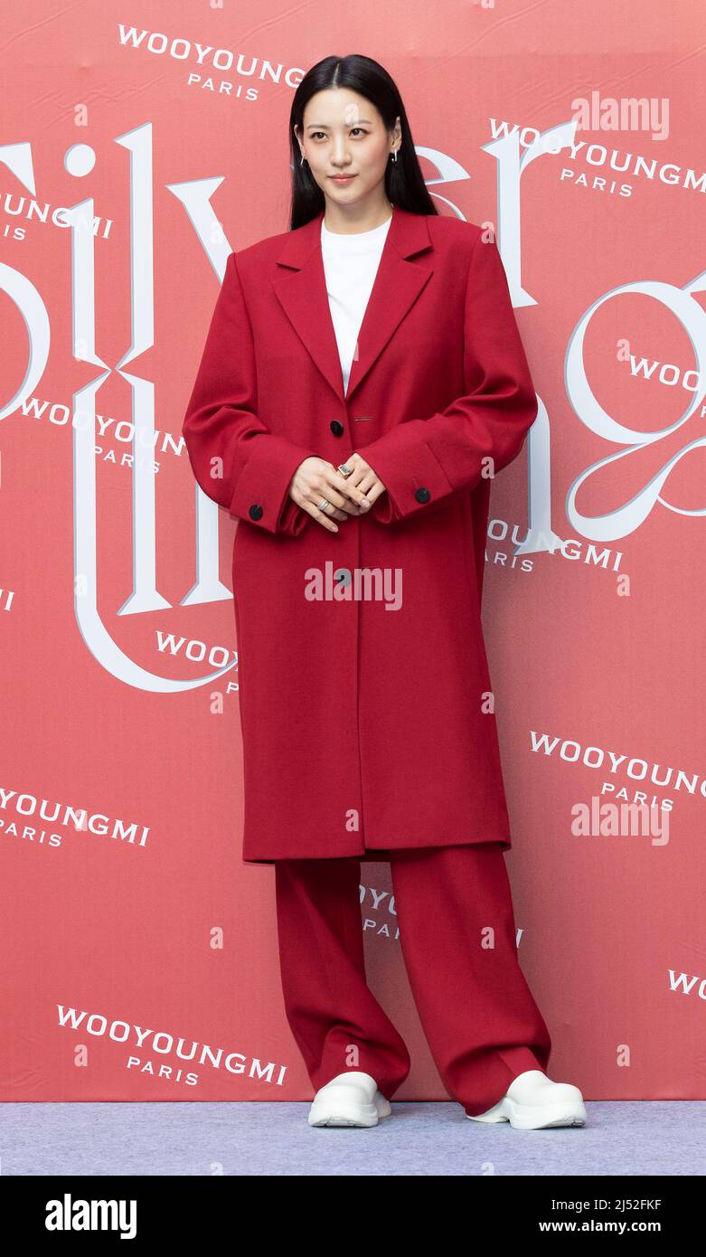 Seoul South Korea 19th Apr 22 South Korean Actress And Model Claudia Kim Kim Soo Hyun Attends A Photo Call For The Fashion Brand Wooyoungmi Jewelery Collection Event In Seoul South Korea On