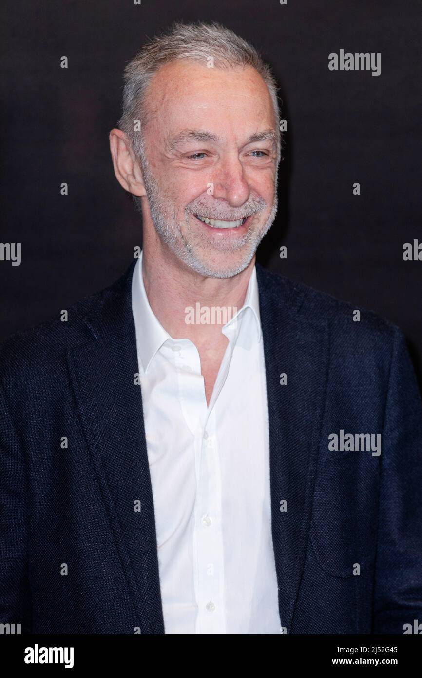 MILAN, ITALY - APRIL 07: Linus attends the 'Diavoli' Tv Series Second Season Premiere at The Space Odeon on April 07, 2022 in Milan, Italy. Stock Photo