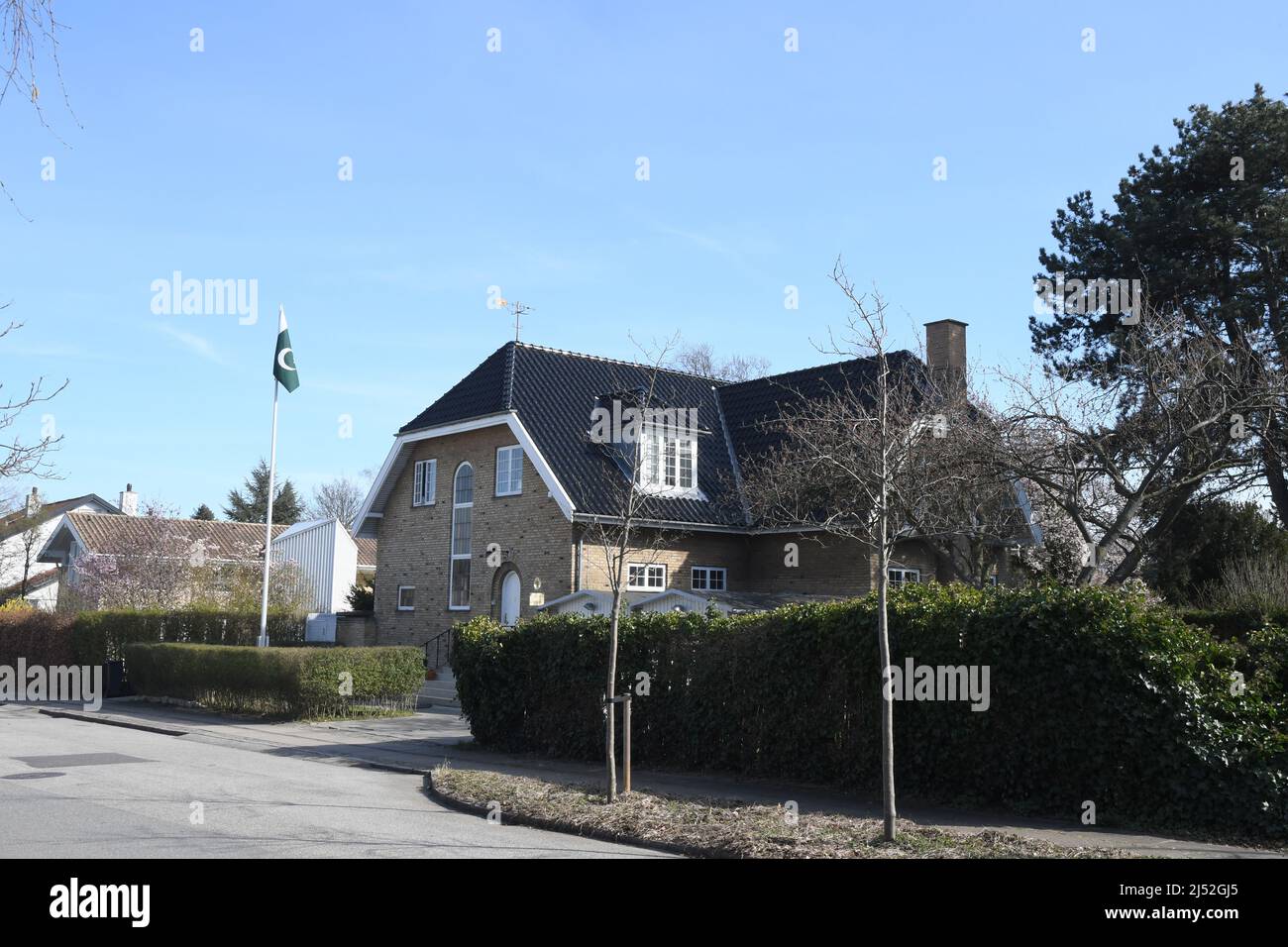 Hellerup/Copenhagen/Denmark/19 April 2022/. Embassy of Pakistani in