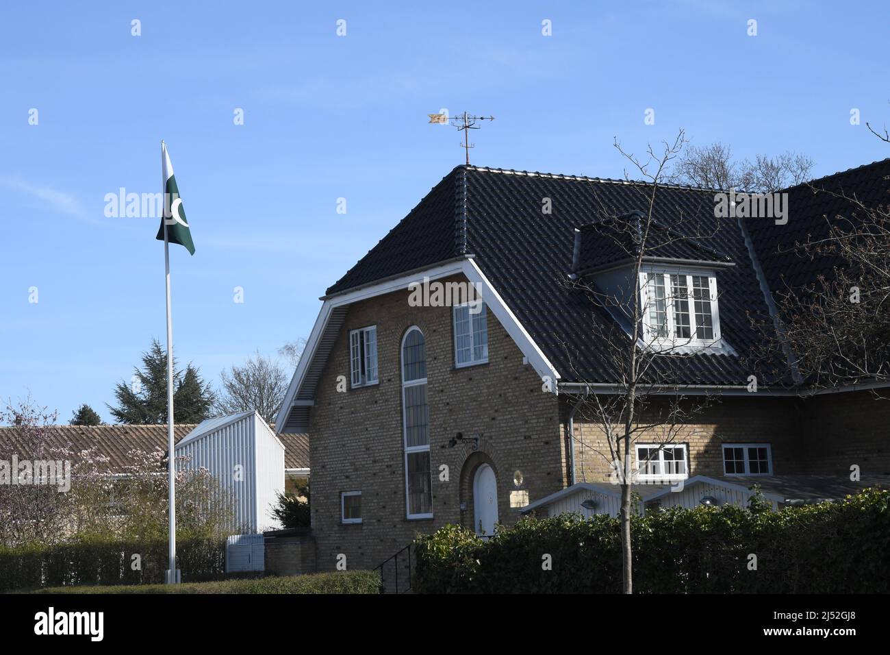 Hellerup/Copenhagen/Denmark/19 April 2022/. Embassy of Pakistani in