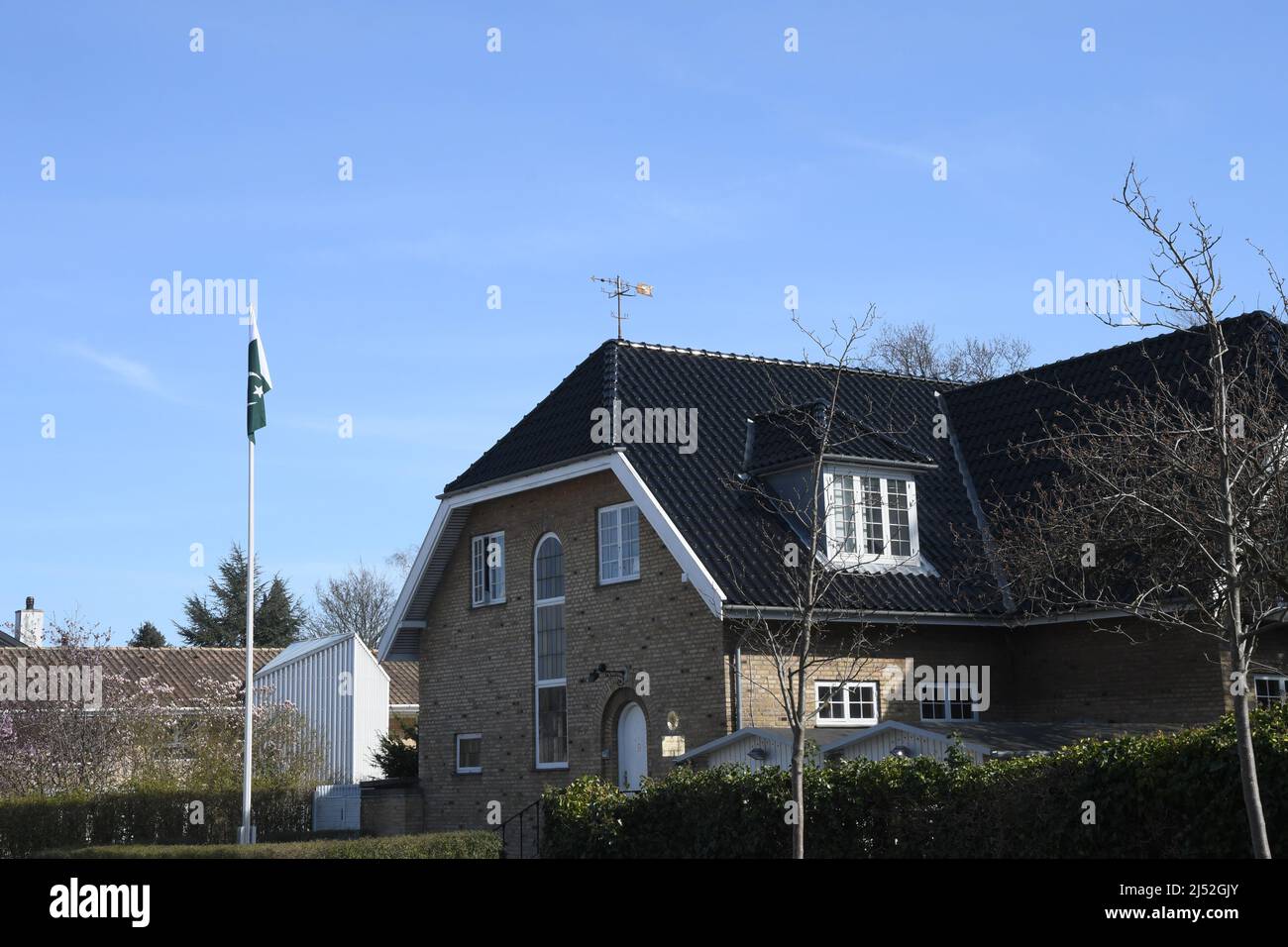Hellerup/Copenhagen/Denmark/19 April 2022/. Embassy of Pakistani in