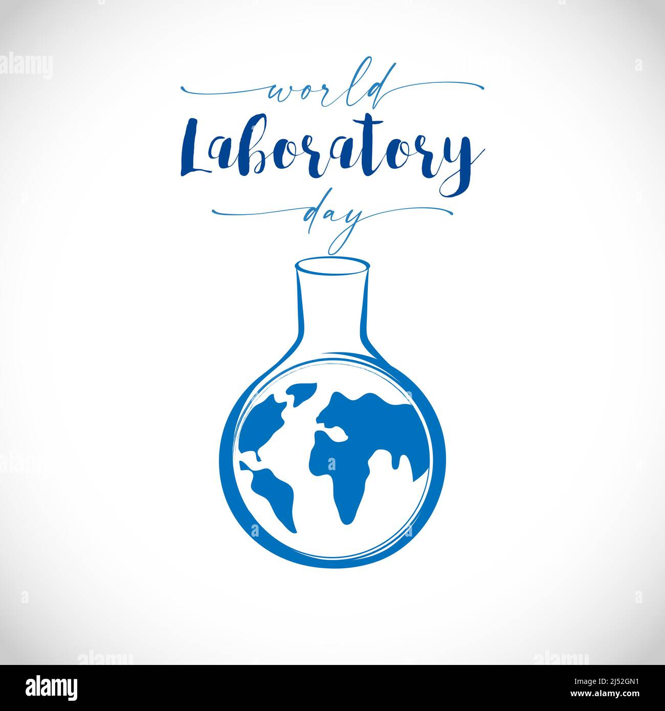 International Lab Day congratulating banner. World Laboratory Day