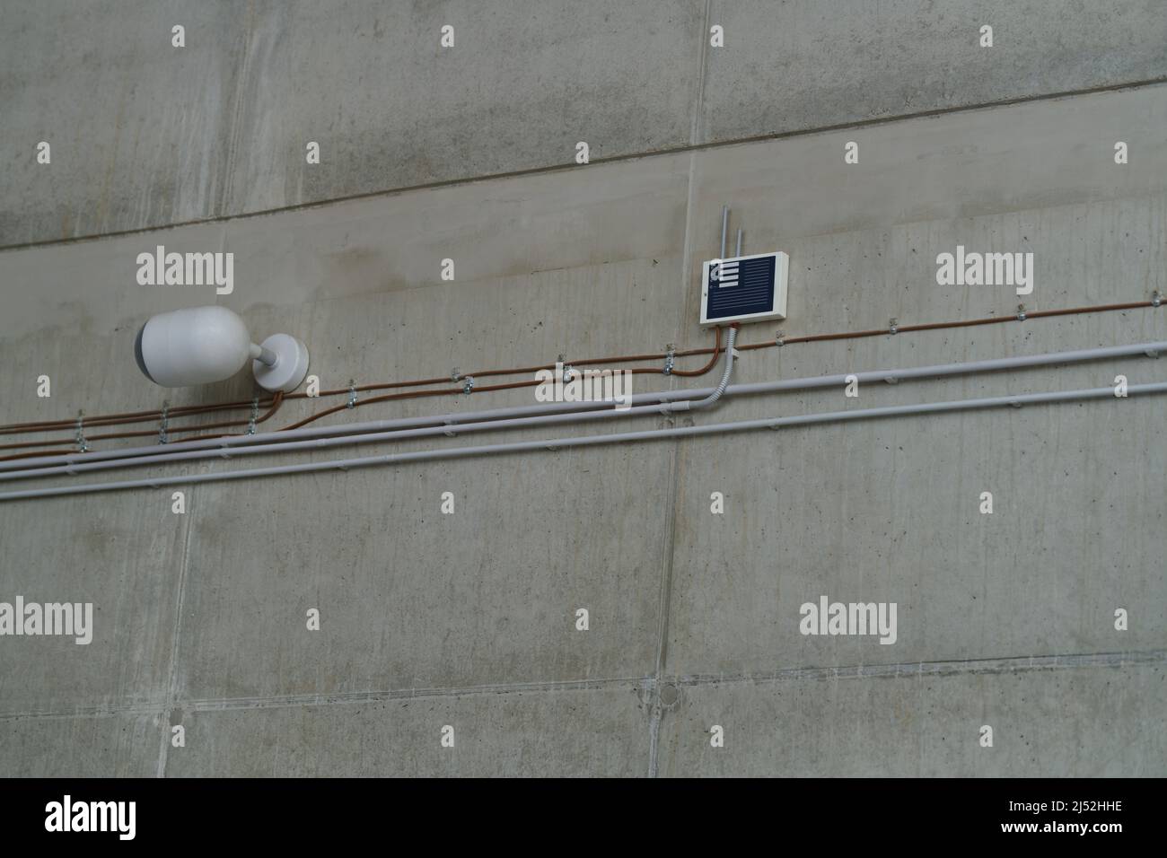 Building Sound Network Sound system in the building and wifi hotspot Stock Photo - Alamy