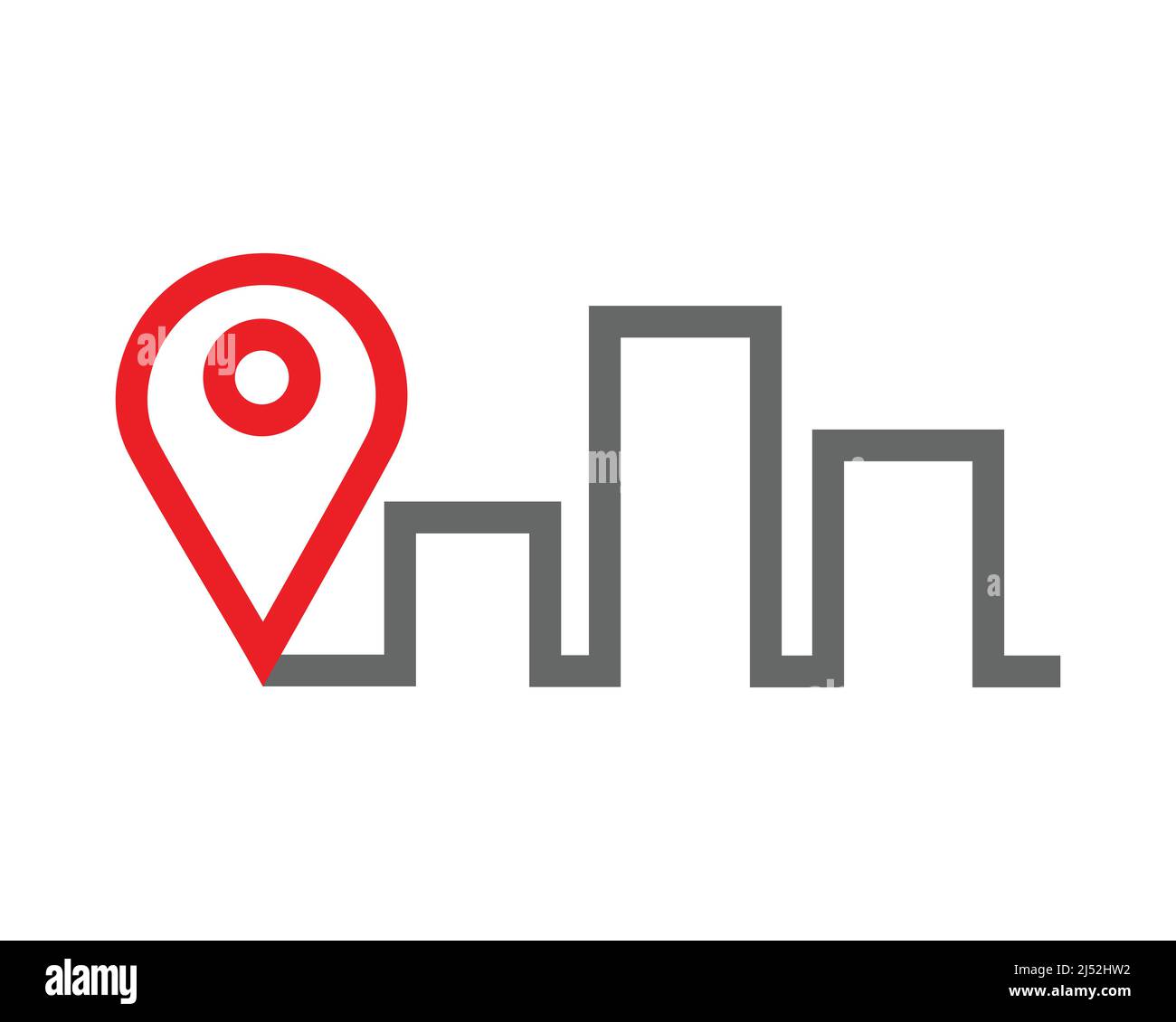 Location, Map And Direction Logo Symbol Stock Vector Image & Art - Alamy