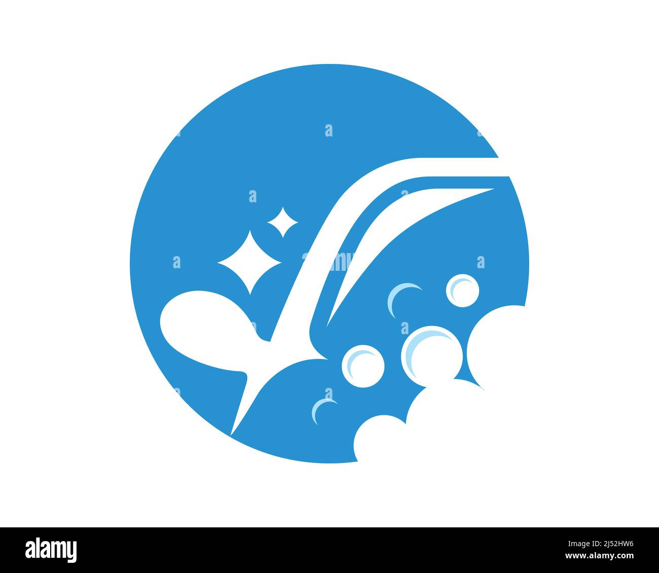 Car Wash combined with Sparkle and Bubbles Symbol Stock Vector Image