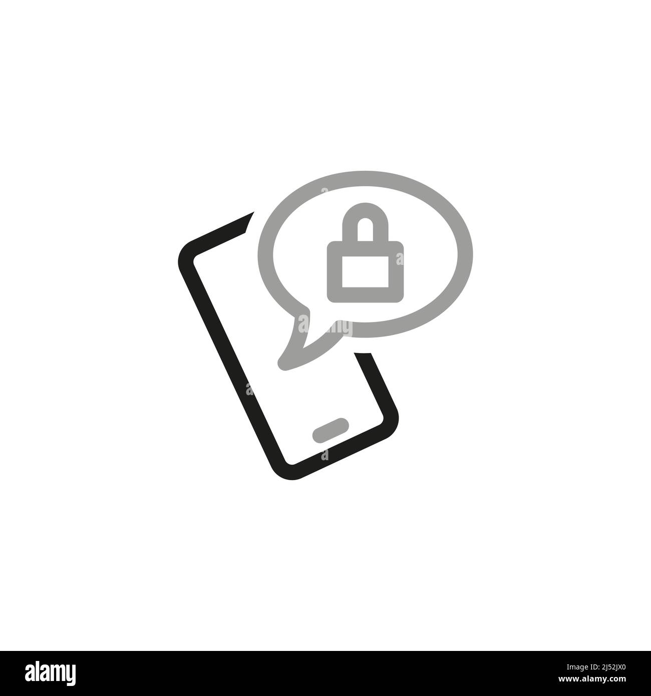 Simple Locks Related Vector Line Icons Mobile Messaging Protection