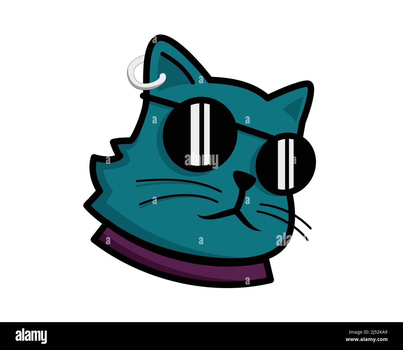 Cool and Classy Cat Symbol Illustration Vector Stock Vector Image & Art