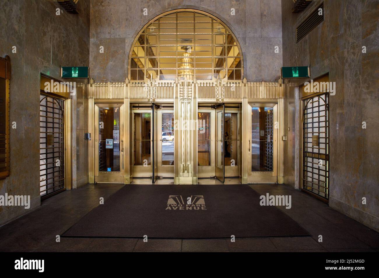 Two Park Avenue is an Art Deco masterpiece, Manhattan, New York, NY, USA. Stock Photo