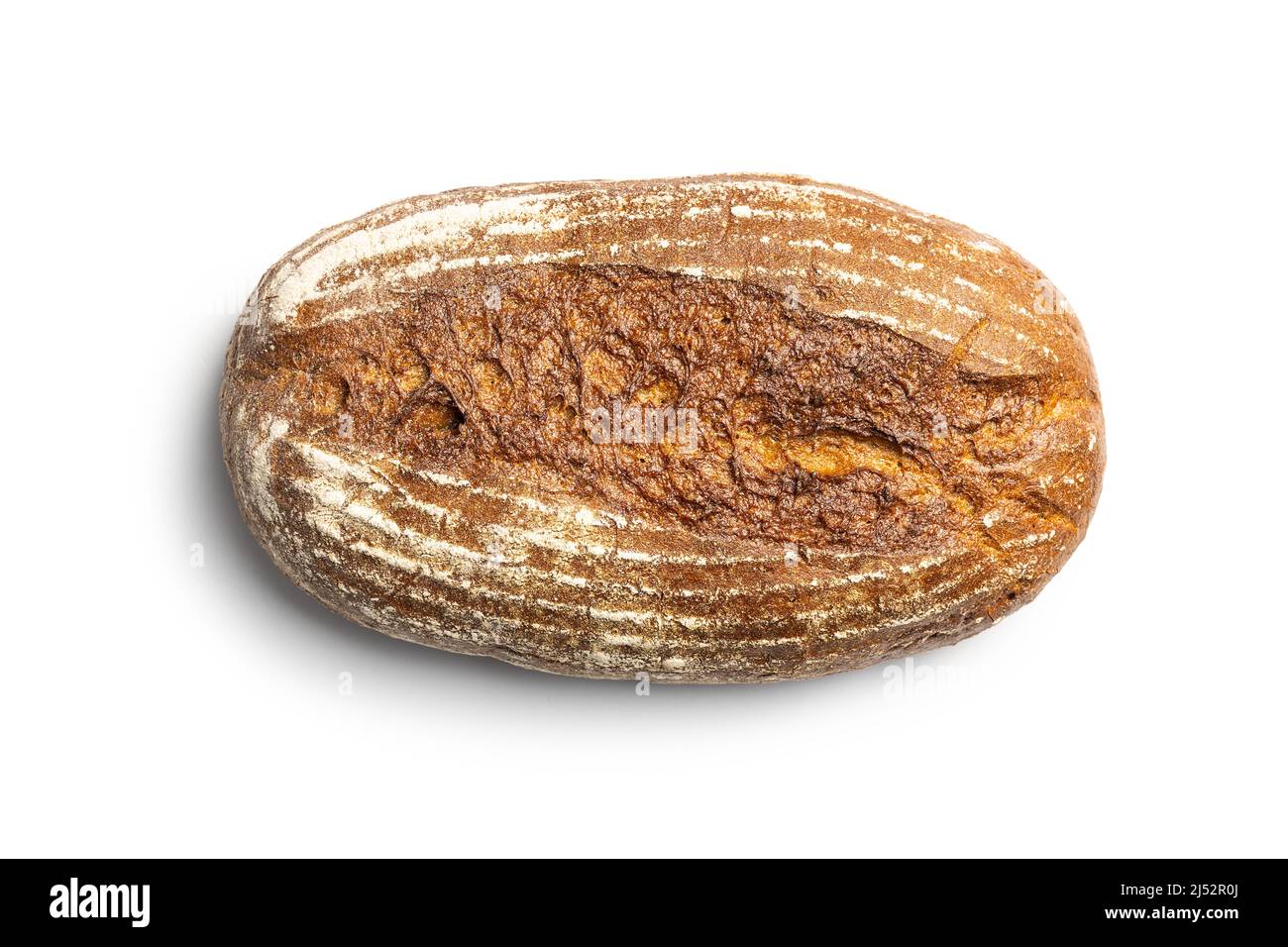 Loaf of bread isolated on a white background Stock Photo - Alamy