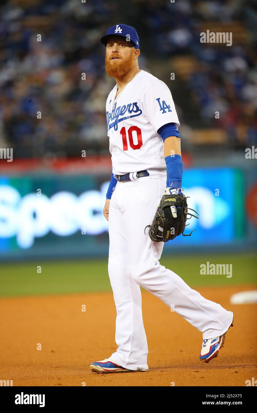 Los Angeles, United States. 16th Apr, 2022. Los Angeles Dodgers Justin  Turner during a MLB baseball game against the Cincinnati Reds, Saturday,  Apr. 16, 2022, in Los Angeles. The Dodgers defeated the