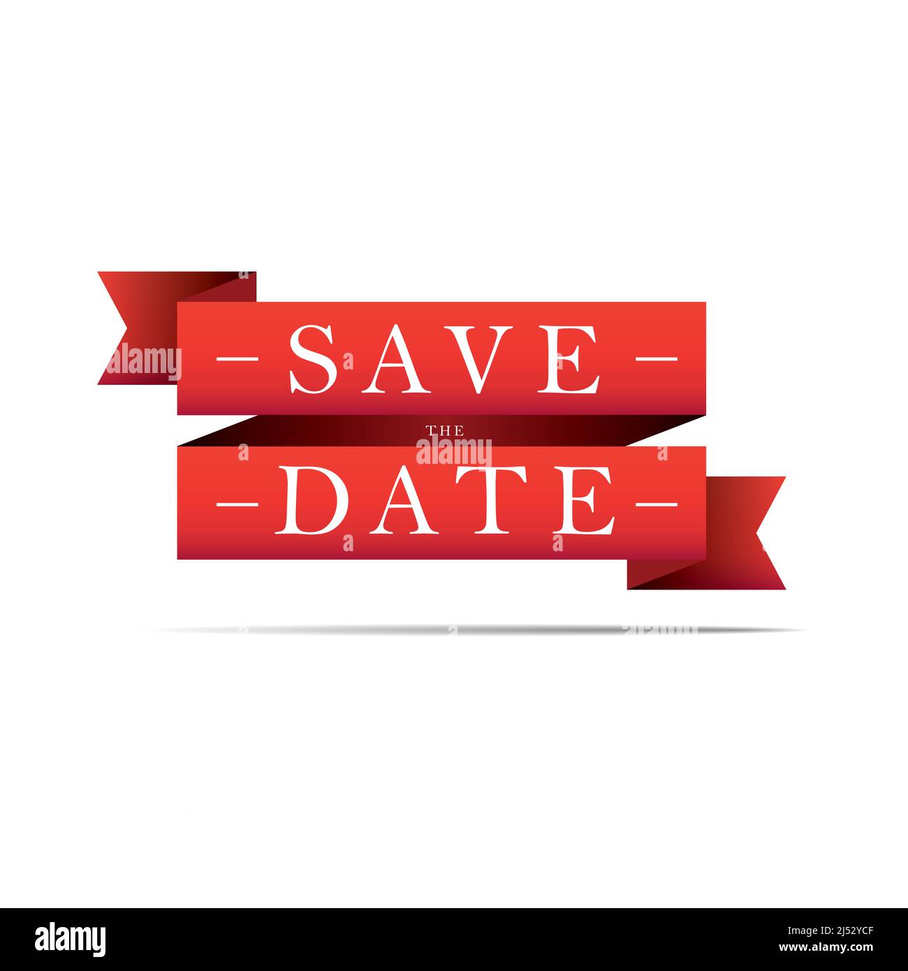 Save The Date Red