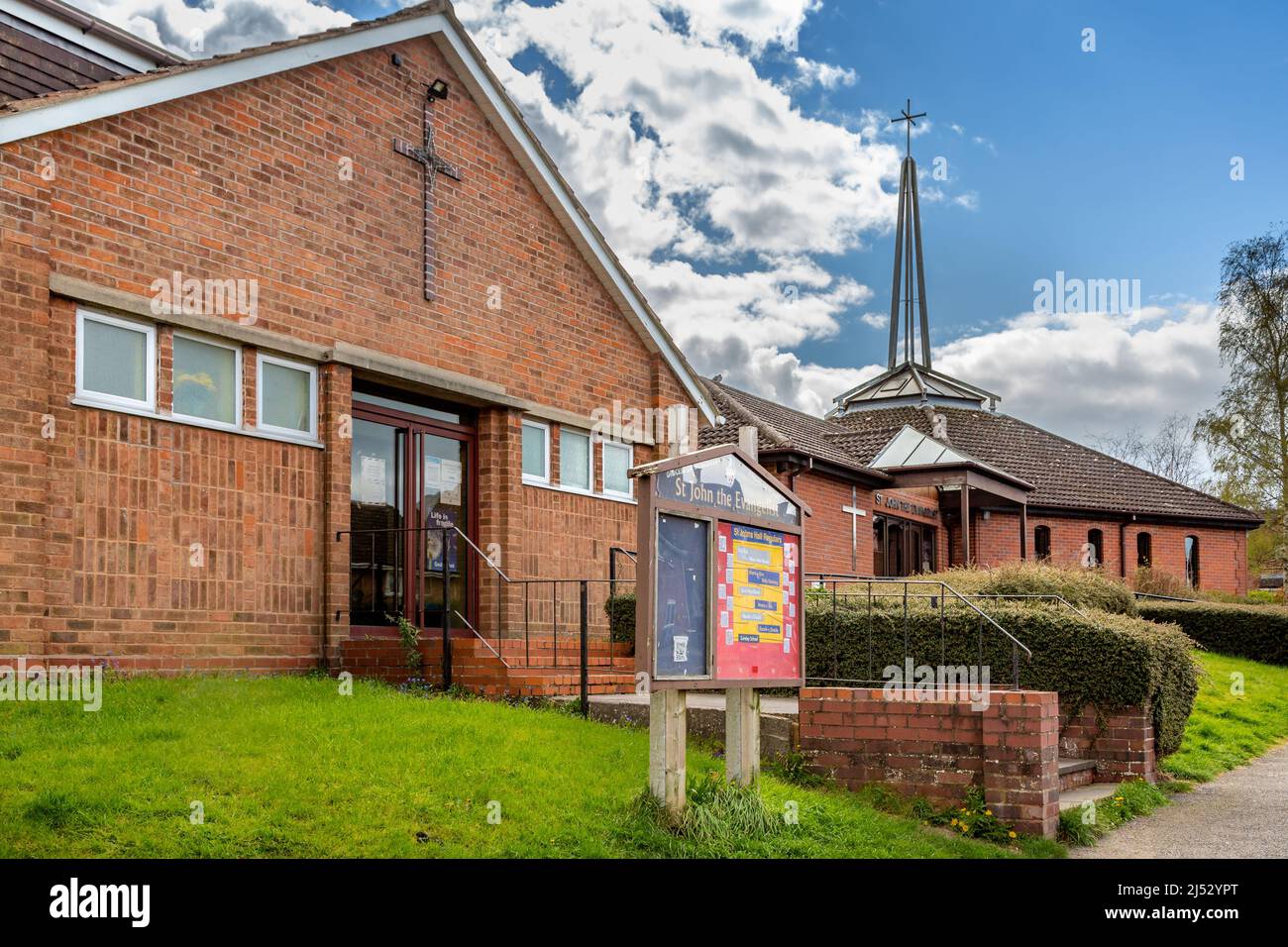 St. Johns Church Hall in Greenlands, Redditch, Worcestershire. Stock Photo