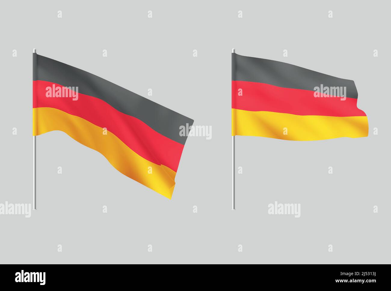 Germany flags. Set of national realistic Germanian flags Stock Vector Image & Art Alamy