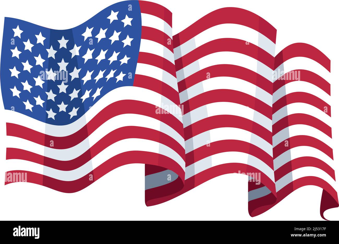 Usa Flag Waving Stock Vector Image Art Alamy Usa Flag Waving Stock Vector Image Art Alamy