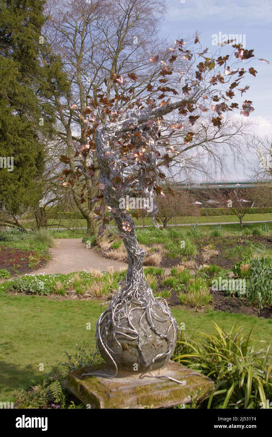 Fairy sculpture Trentham Gardens, Staffordshire, UK artist Robin