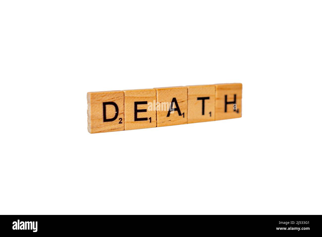 Dices and Letters Death Dead Tod Bavaria Germany Stock Photo