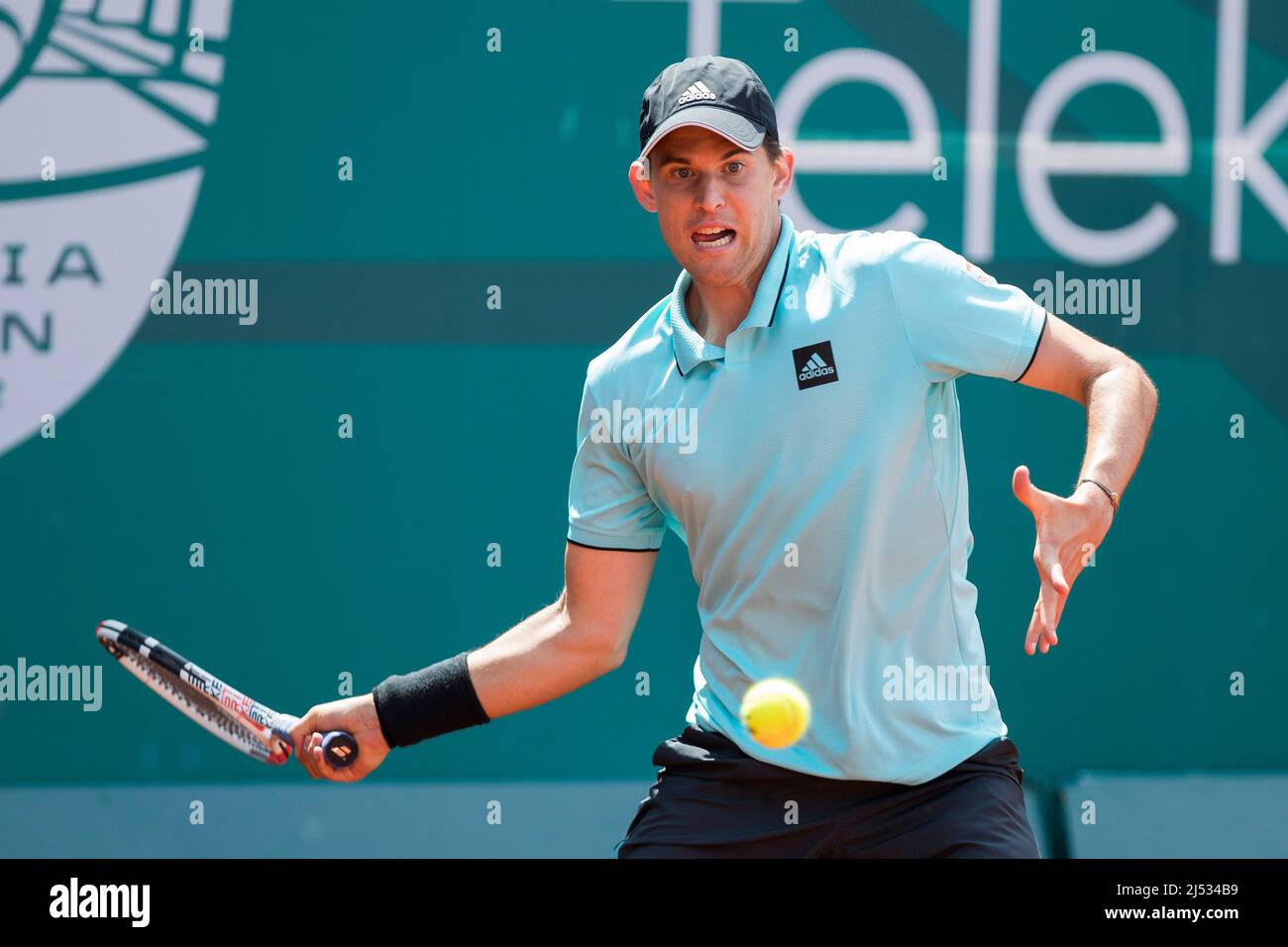 Dominic thiem forehand hi-res stock photography and images