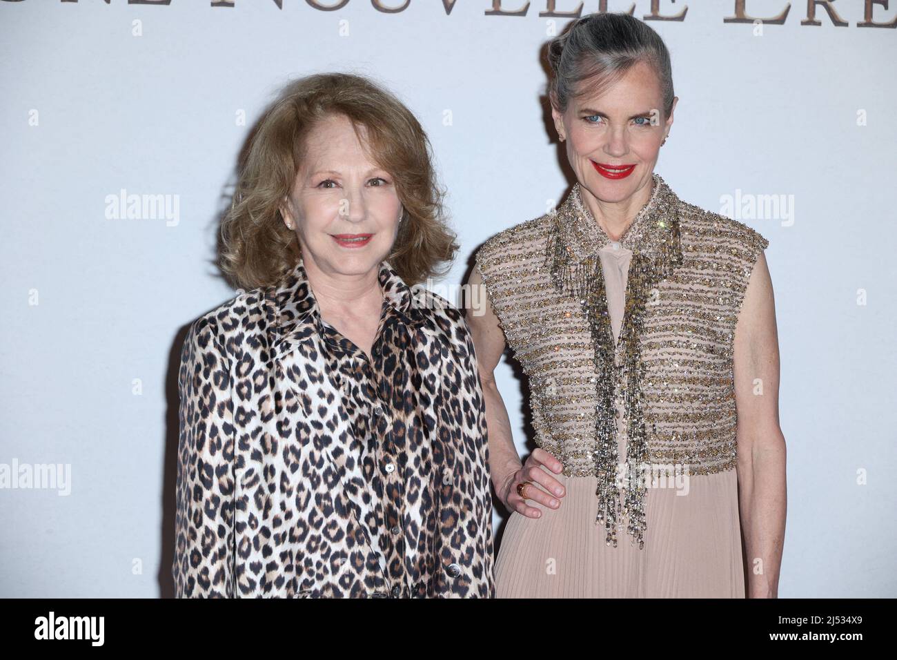 Paris, France, April 19, 2022. Nathalie Baye and Elizabeth McGovern