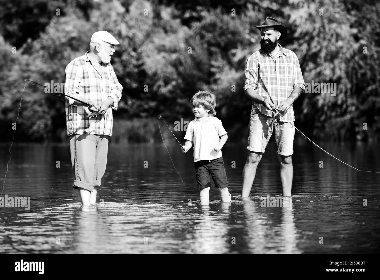 Father and Son Fishing — Stock Photo © londondeposit #33798533