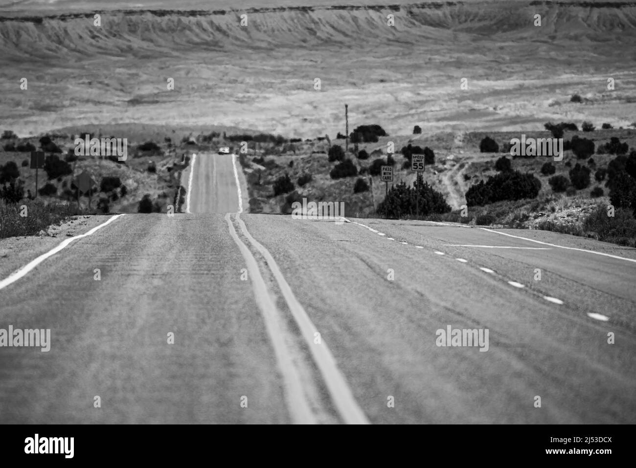 Panoramic view roads in Black and White Stock Photos & Images - Alamy