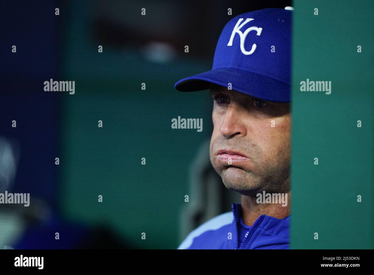 Kansas City Royals manager Whitey Herzog smiles for the camera