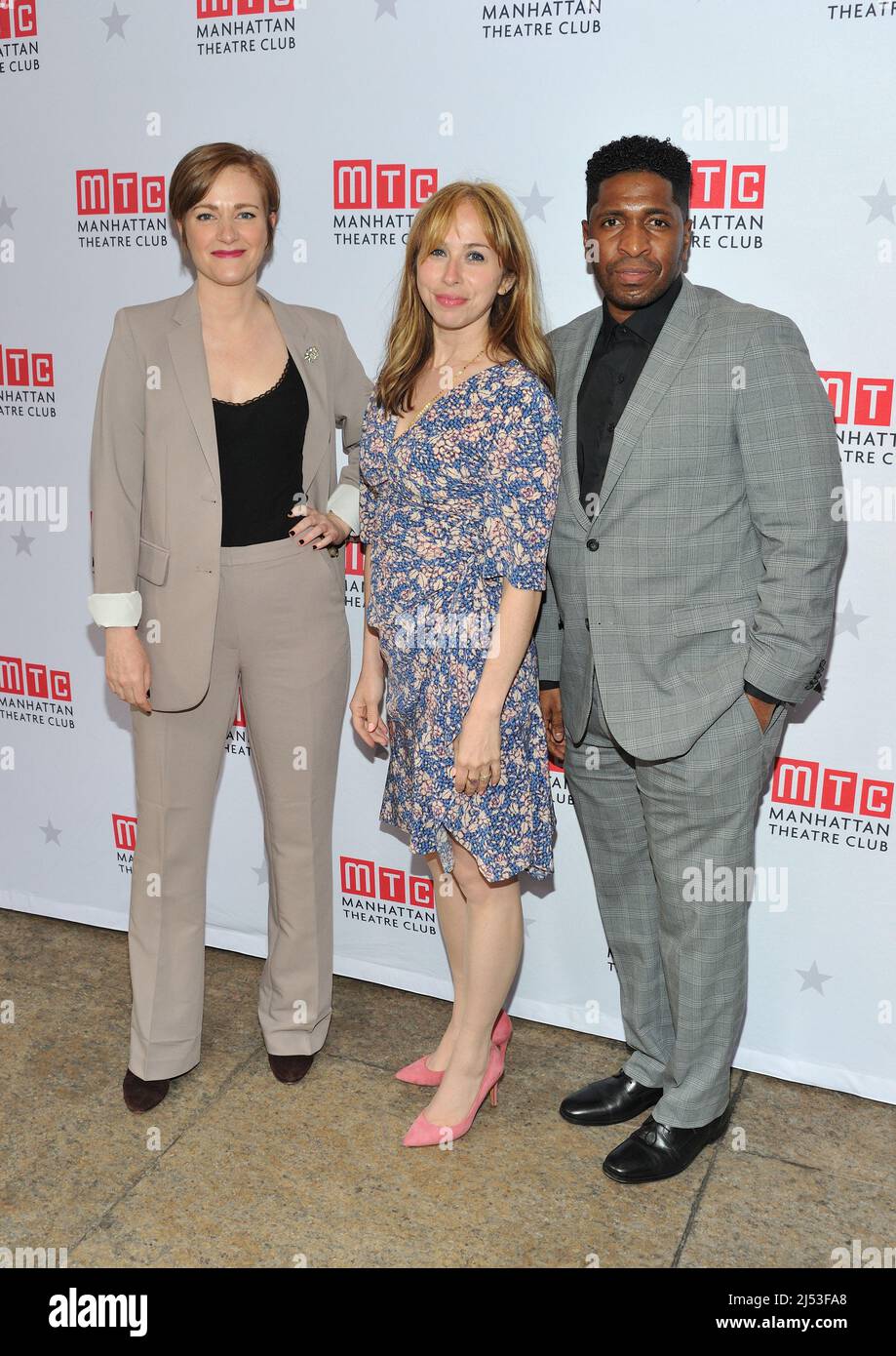 New York, USA. 19th Apr, 2022. L-R: Suzy Jane Hunt, Emily Young and Charles Browning attend the Broadway opening night of How I Learned To Drive at the Samuel J. Friedman Theatre in New York, NY on April 19, 2022. (Photo by Stephen Smith/SIPA USA) Credit: Sipa USA/Alamy Live News Stock Photo