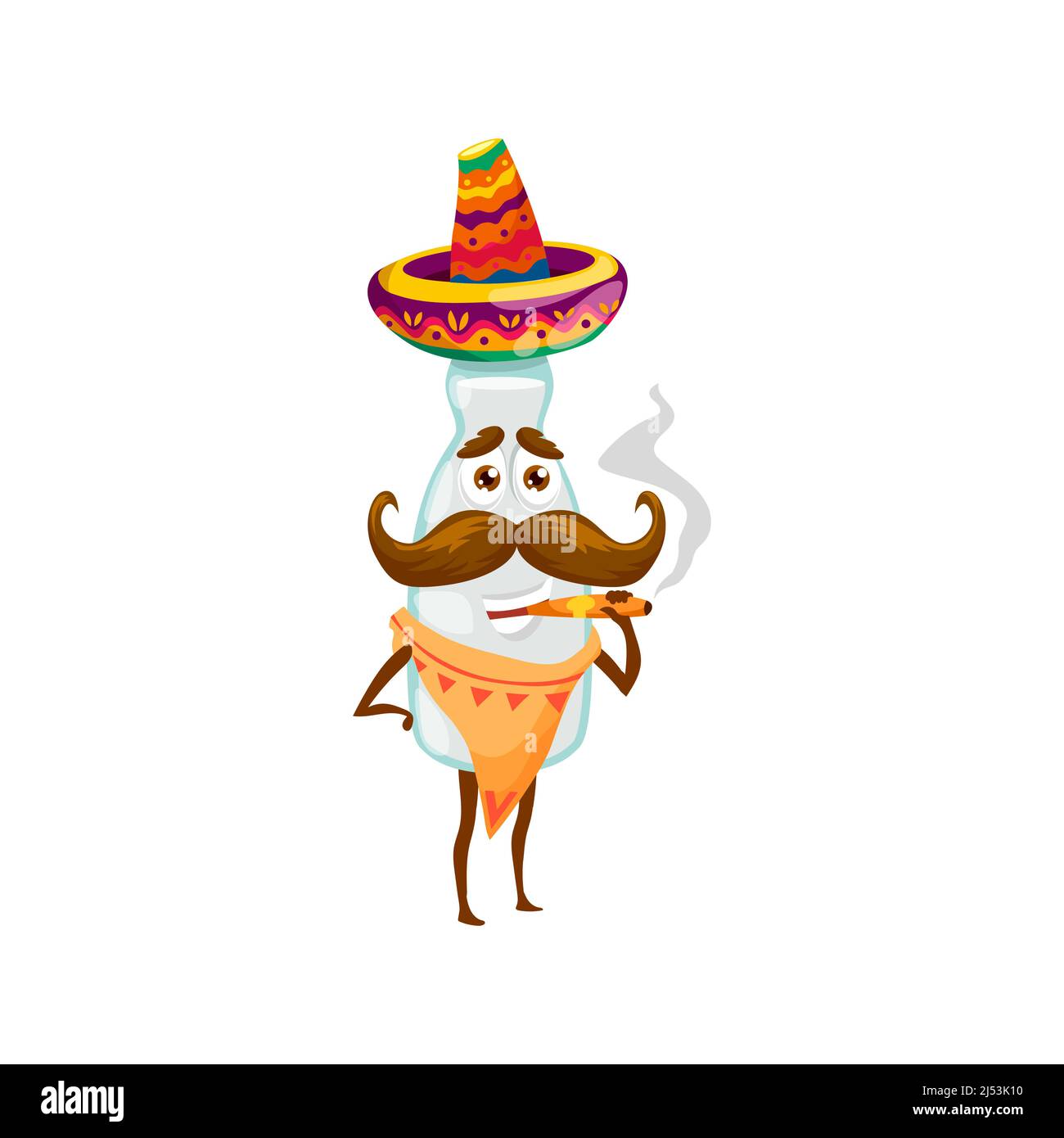 Cartoon tequila drink bottle funny character. Happy smiling mexican alcohol beverage, tequila