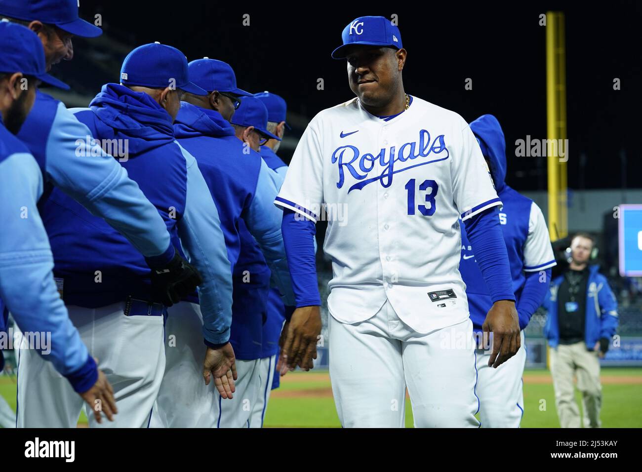 Kansas City Royals Salvador Perez Royal Authentic 2020 Alternate Jersey