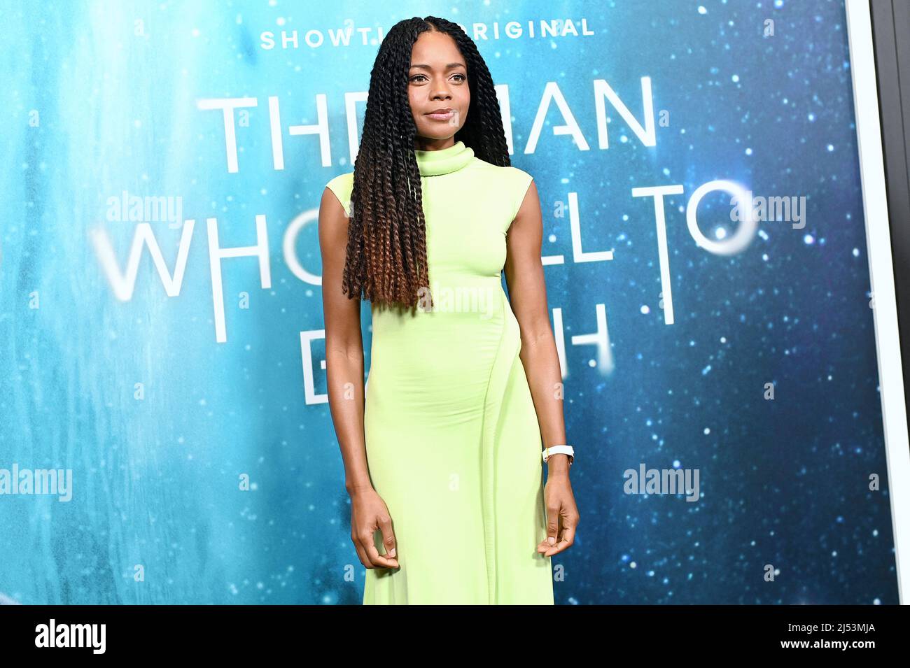 New York, USA. 19th Apr, 2022. Actor Naomie Harris attends the “THE MAN