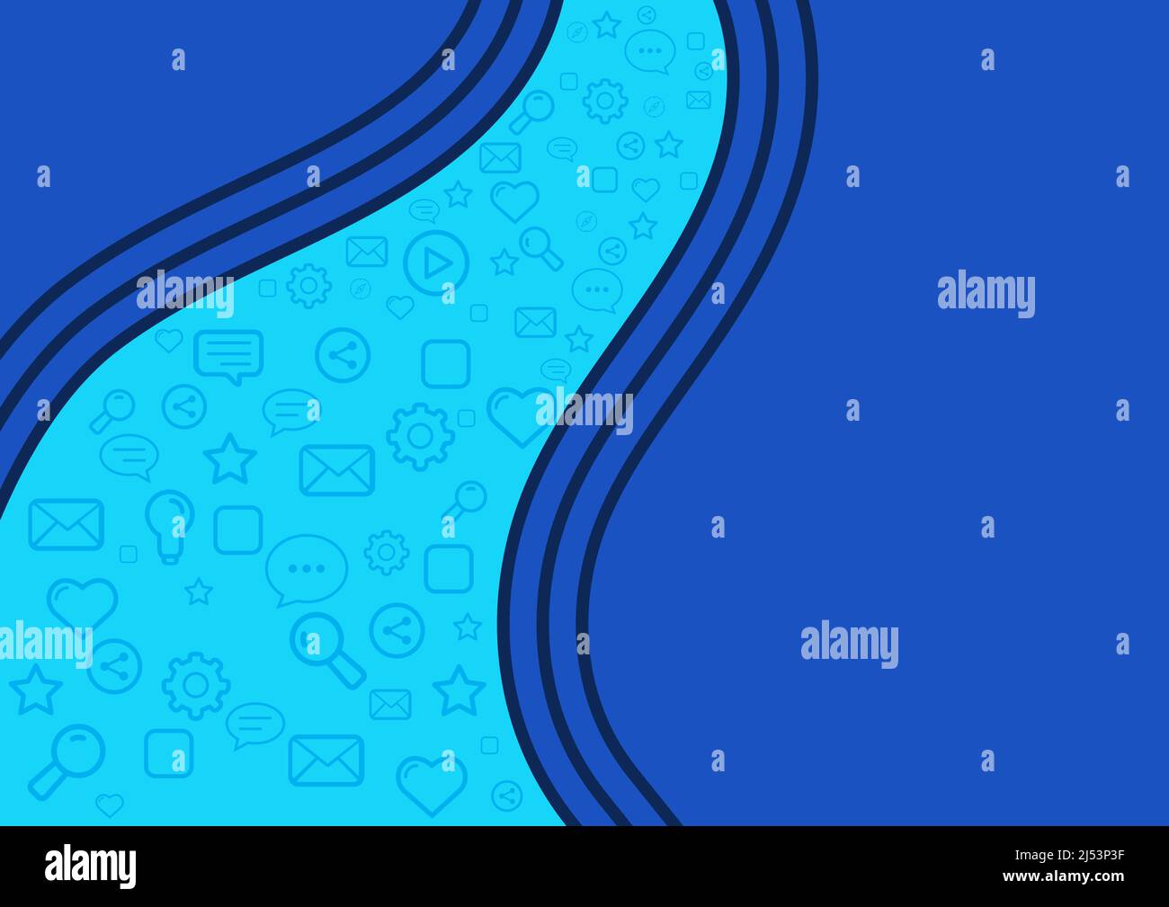 Icons symbolizing successful online communication colleagues achieving ...