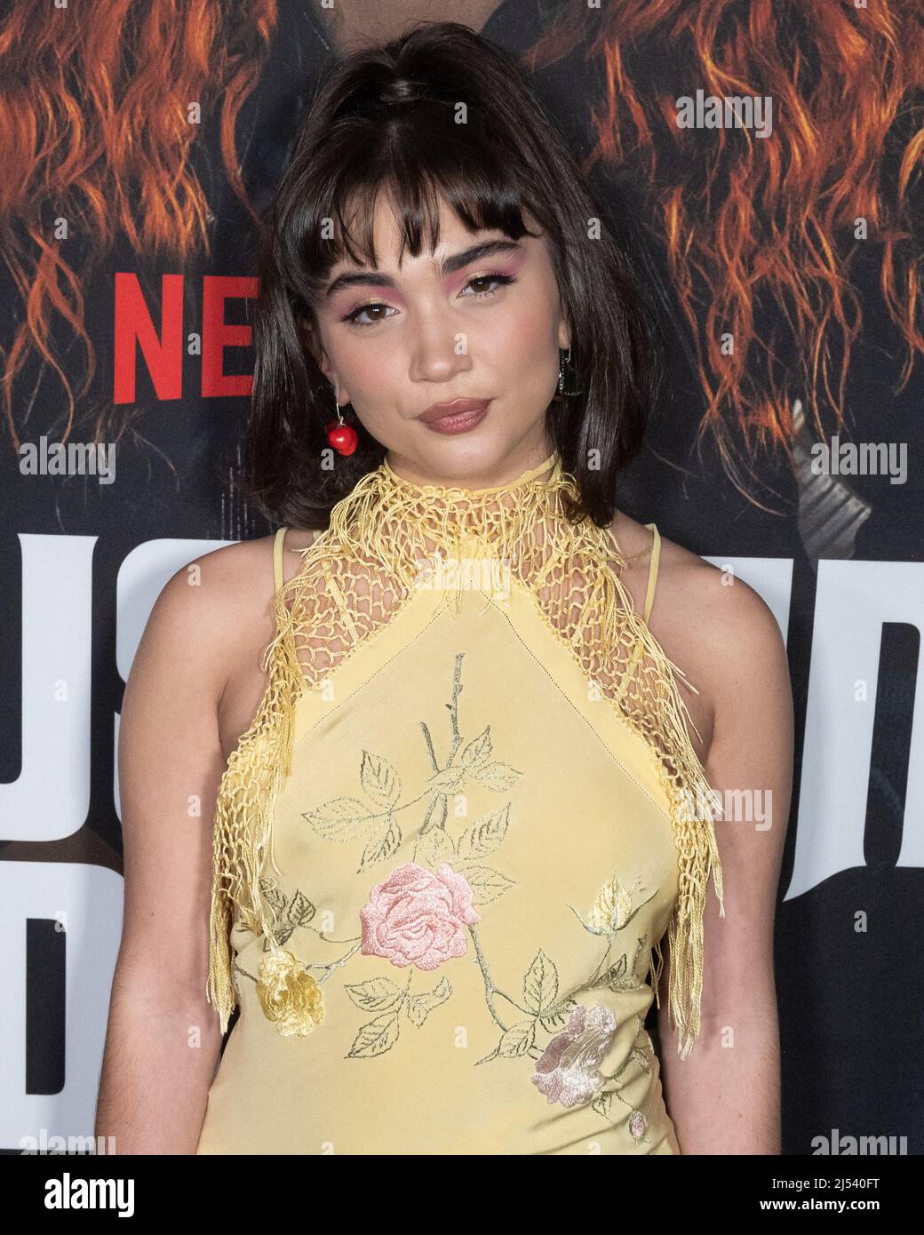 New York, USA. 19th Apr, 2022. Rowan Blanchard attends the New York