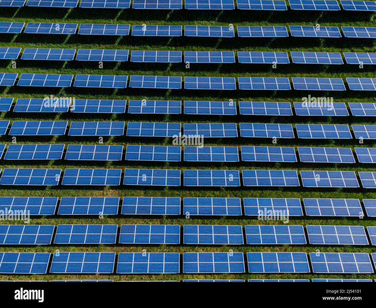 Photovoltaic solar panel, green clean alternative energy concept Stock
