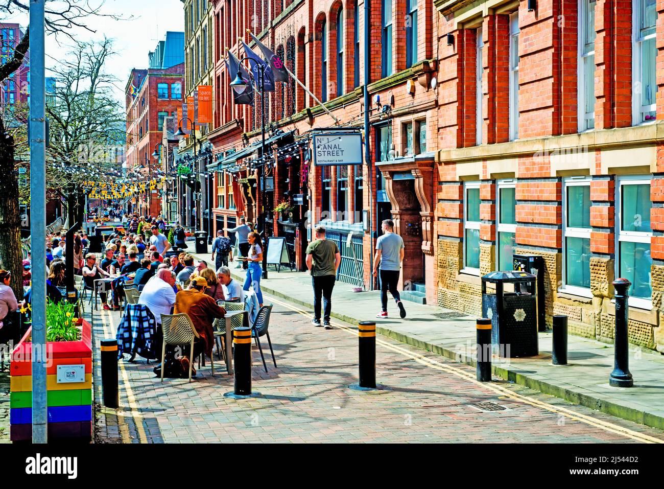 Pubs and Bars in Canal Street, Manchester, England Stock Photo Alamy