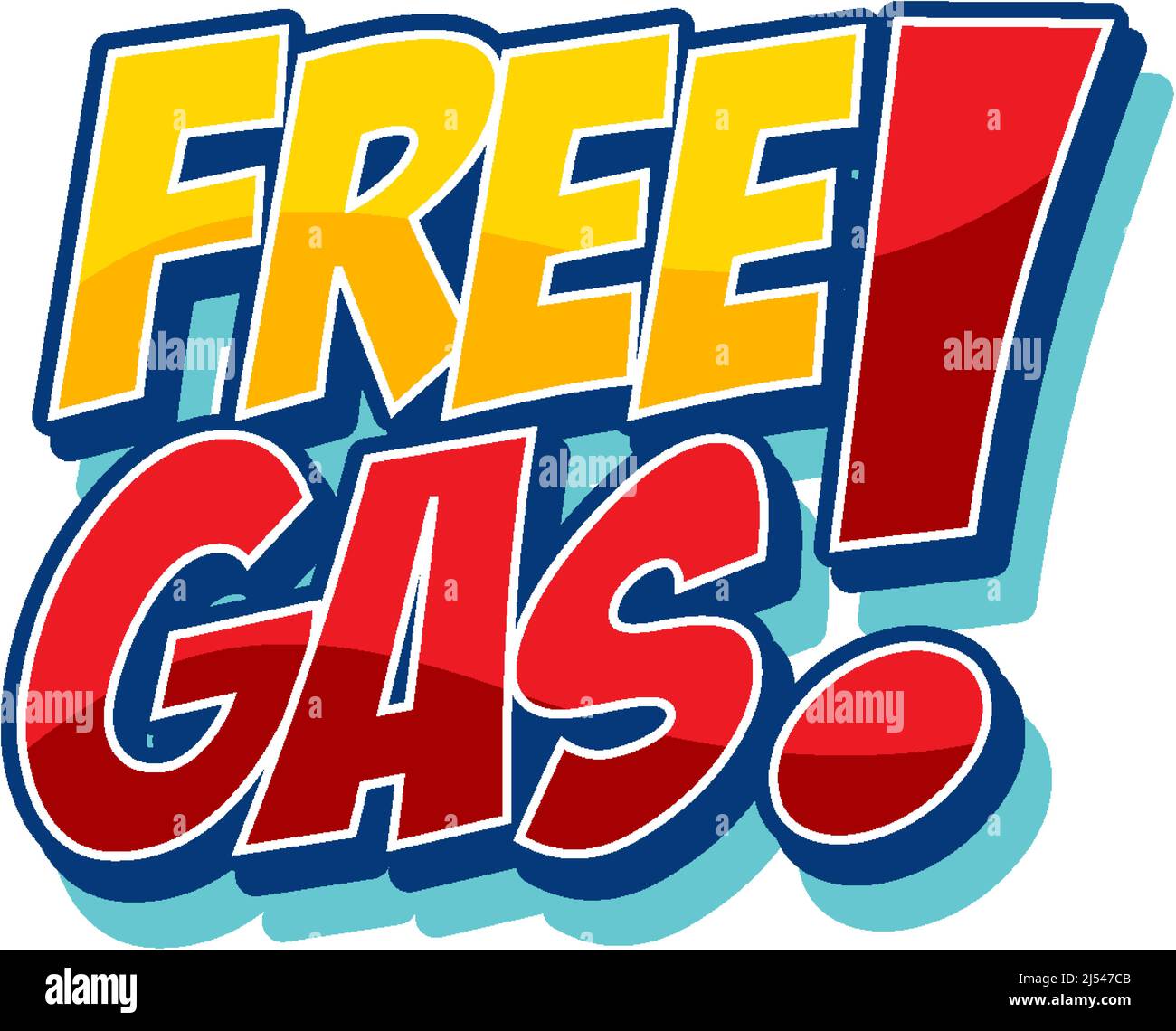 Free gas cartoon word logo design illustration Stock Vector Image & Art