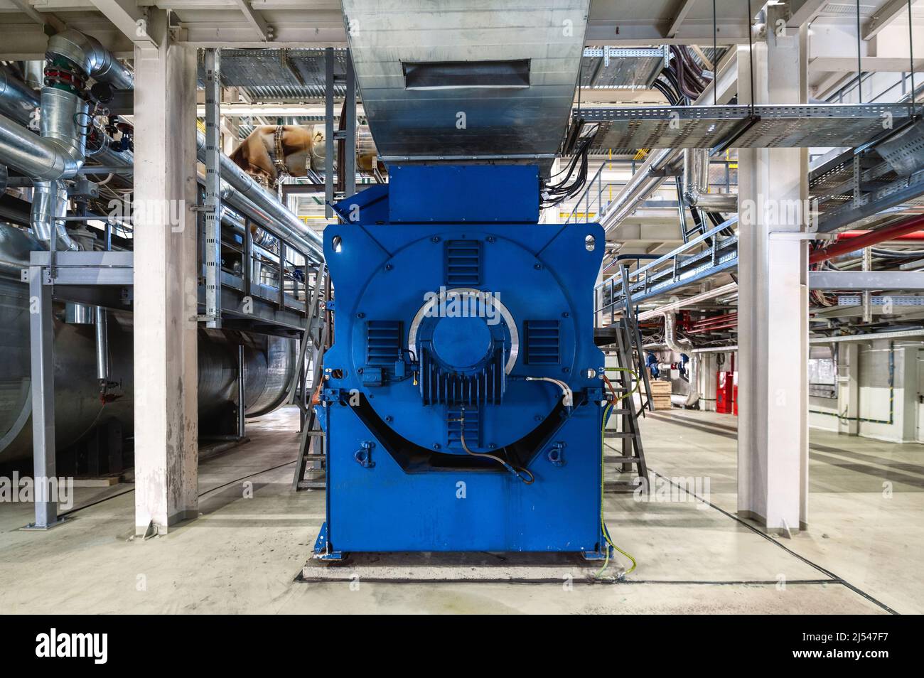 Interior of a modern gas piston power plant Stock Photo Alamy