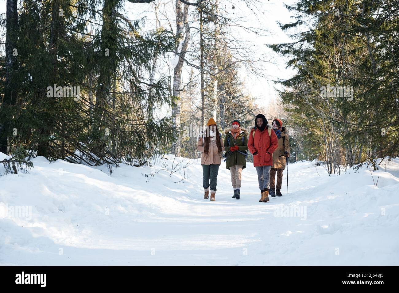 Multi ethnic people hiking on hi-res stock photography and images - Alamy