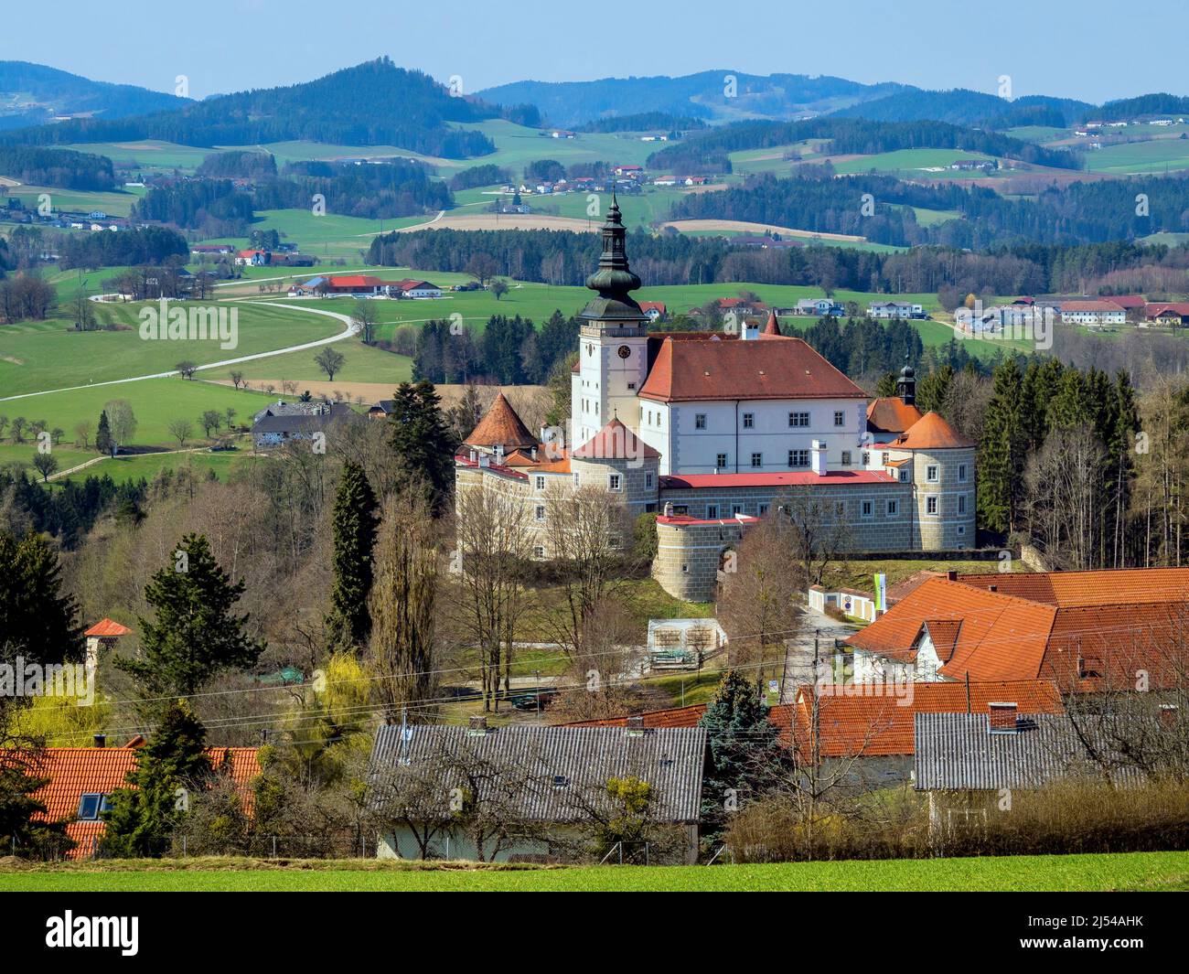 Weinberg Castle, Austria, Upper Austria, Muehlviertel, Kefermarkt Stock Photo