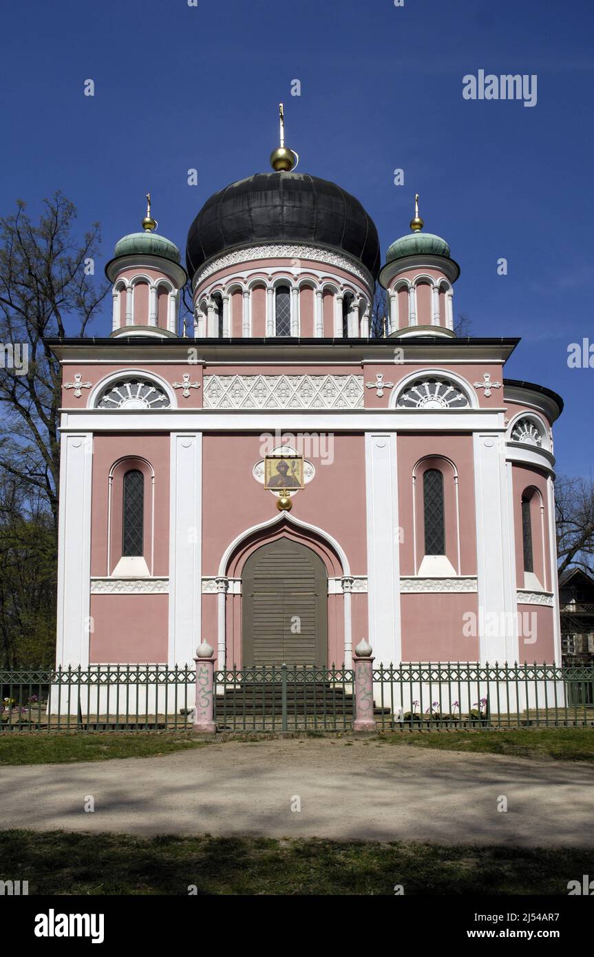Alexander Nevsky Memorial Church in Potsdam, Germany, Potsdam Stock Photo