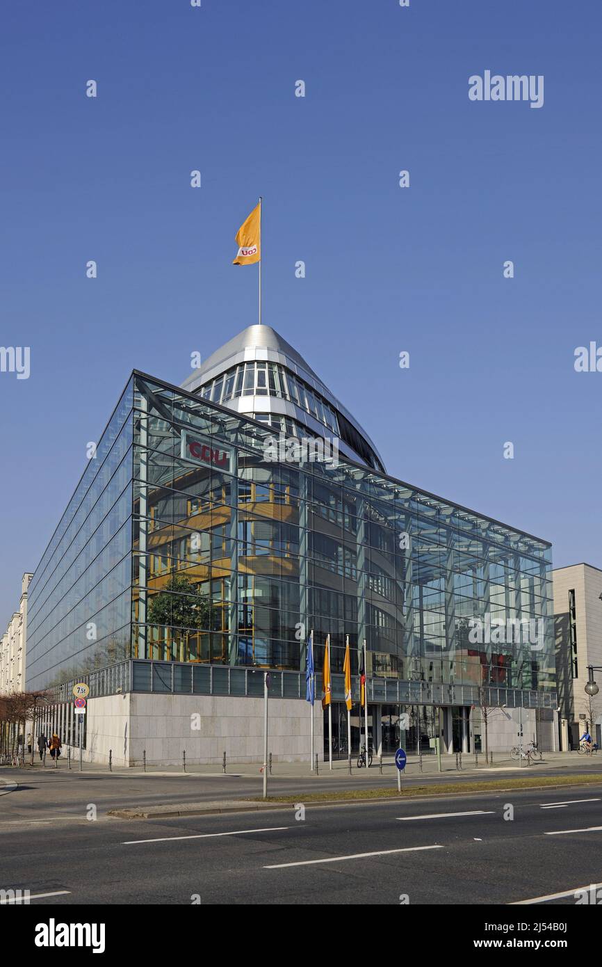 Headquarter of the CDU in Berlin, Konrad-Adenauer House, Germany, Berlin Stock Photo