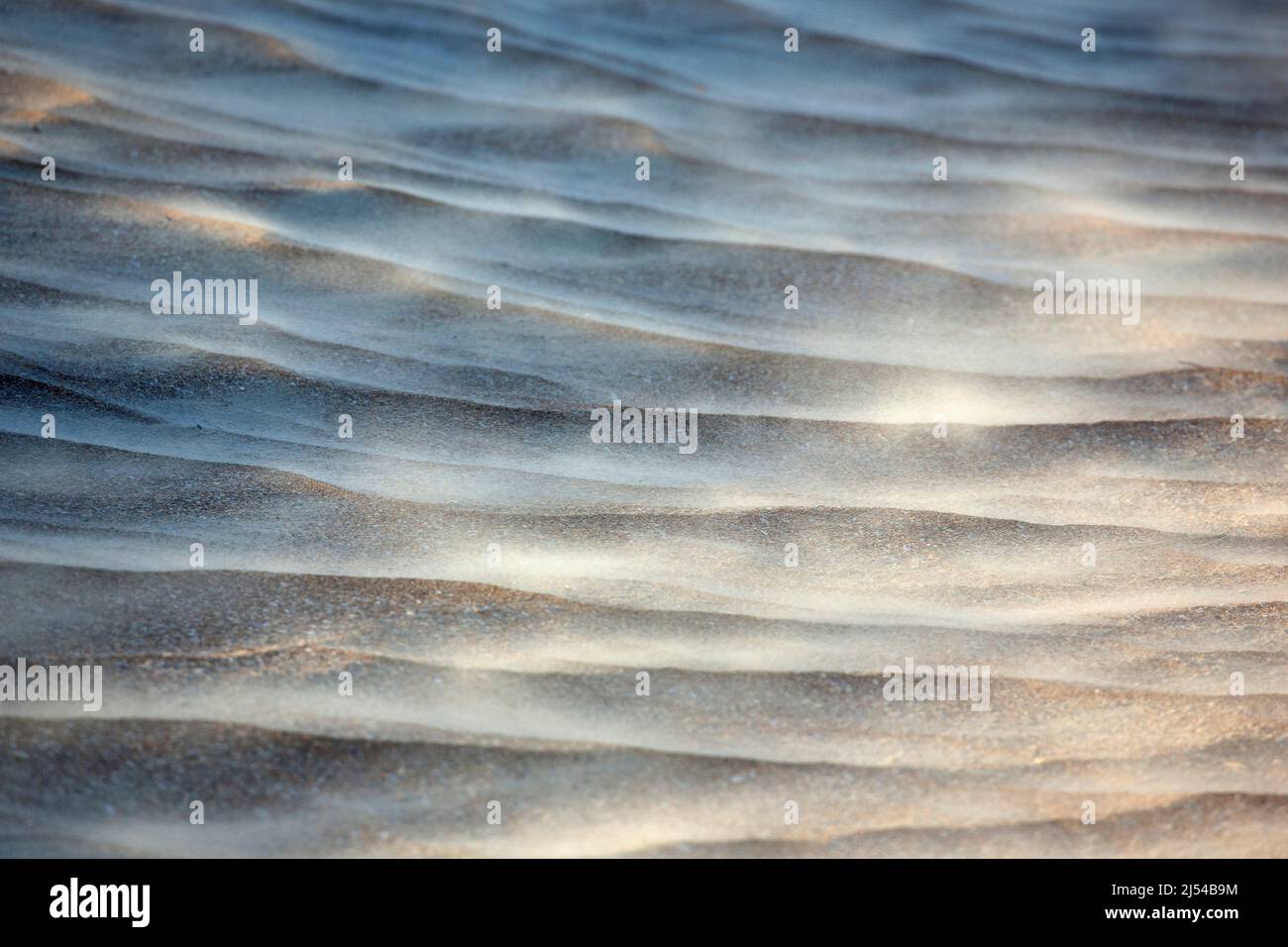 storm on the sandy beach, Hurricane Eunice, Zeynep, 02/19/2022, Belgium, West Flanders, Nieuwpoort Stock Photo