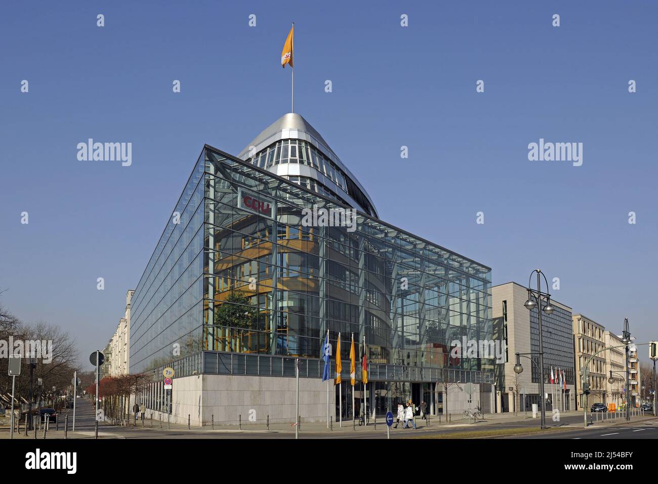 Headquarter of the CDU in Berlin, Konrad-Adenauer House, Germany, Berlin Stock Photo