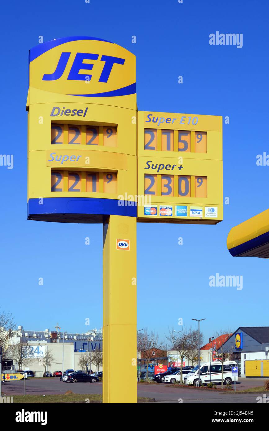 high fuel prices, Germany Stock Photo