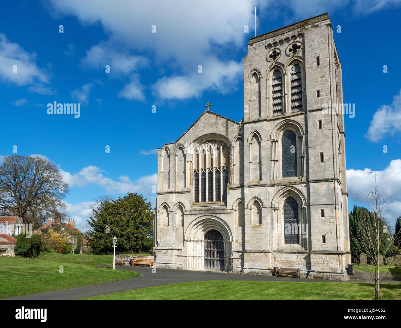 Priory Church of St Mary a grade I listed building in Old Malton near Malton North Yorkshire England Stock Photo